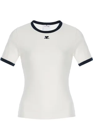 Courrèges Signature Cotton T-Shirt - - XS - Moda Operandi