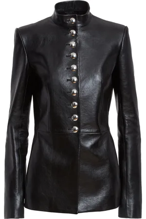 Khaite Samuel Leather Jacket - - US 0 - Moda Operandi