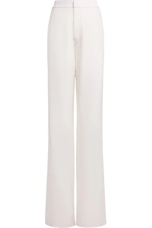 Alaïa Fluid Wool-Blend Straight-Leg Pants - - FR 34 - Moda Operandi