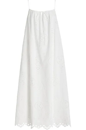 MATTEAU Broderie Cotton Midi Dress - - 5 - Moda Operandi