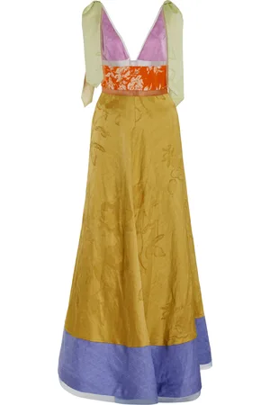 Rosie Assoulin Tie Another Day Patchwork Gown - - US 6 - Moda Operandi