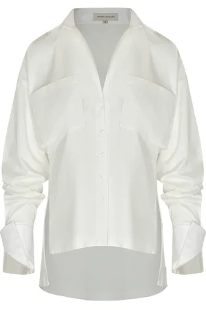 Andres Otalora Pura Vanidad Pocket-Detailed Cotton Poplin Shirt - - US 0 - Moda Operandi