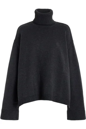 The Frankie Shop Rhea Oversized Wool-Cotton Turtleneck Sweater - - XS - Moda Operandi