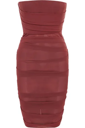 ALEX PERRY Power Mesh Midi Dress - - UK 10 - Moda Operandi
