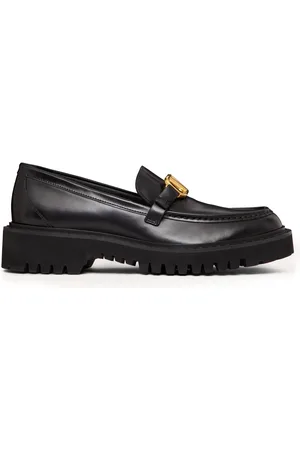 VALENTINO GARAVANI VLogo Leather Loafers - - IT 36 - Moda Operandi
