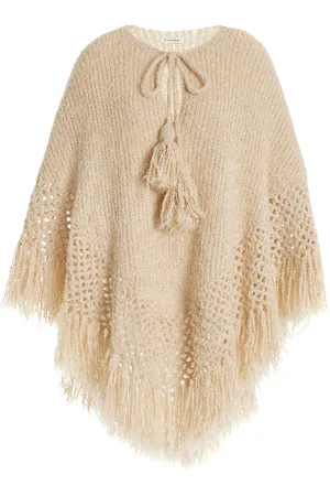 By Malene Birger Gintana Fringed Cotton-Wool Cape - - S/M - Moda Operandi