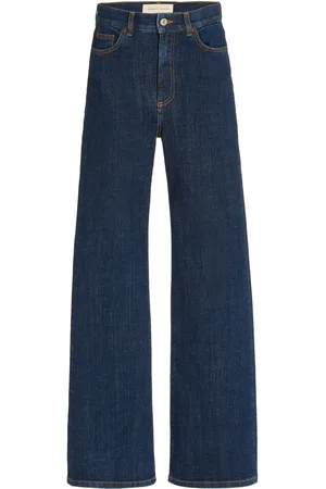 Jeanerica Pyramid Stretch High-Rise Flared-Leg Jeans - - 24 - Moda Operandi