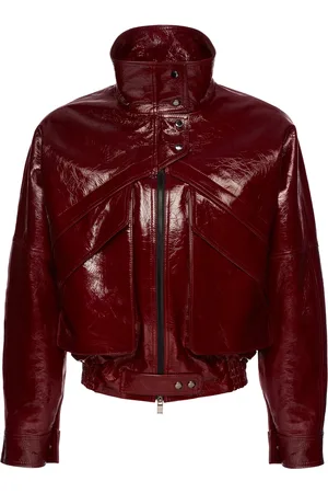 MAGDA BUTRYM Cropped Patent Leather Jacket - - FR 34 - Moda Operandi