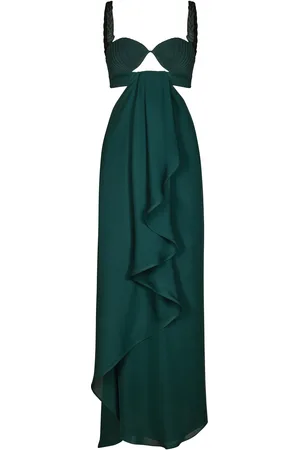 JOHANNA ORTIZ Sea Poem Draped Cutout Maxi Dress - - US 4 - Moda Operandi