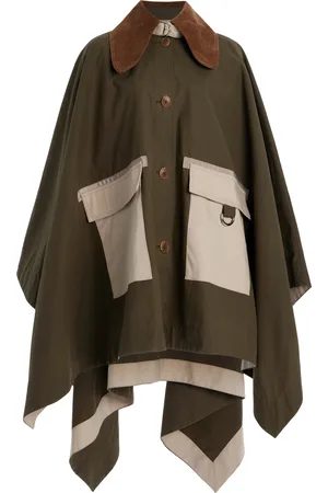 SEA Carolina Cotton Chino Poncho - - XXS/XS - Moda Operandi