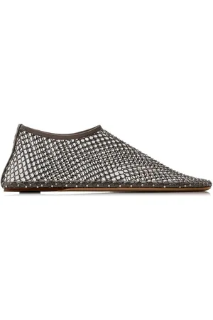 CHRISTOPHER ESBER Minette Crystal-Embellished Mesh Flats - - IT 37 - Moda Operandi