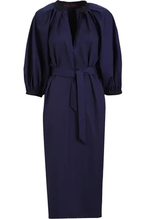 MARTIN GRANT Balloon-Sleeve Cotton Midi Dress - - FR 34 - Moda Operandi