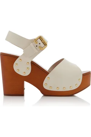 Chloé Jeannette Leather Clog Sandals - - IT 41 - Moda Operandi