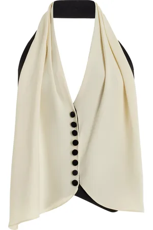 Rosie Assoulin Scarf Country Rabbit Cotton-Silk Vest - - US 0 - Moda Operandi