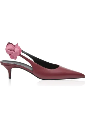 MAGDA BUTRYM Slingback Leather Kitten Heels - - IT 37.5 - Moda Operandi
