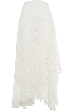 Ralph Lauren Crocheted Silk Maxi Skirt - - M - Moda Operandi