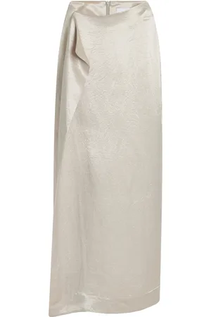 Bondi Born Kobe Wrapped Satin Maxi Skirt - - XS - Moda Operandi