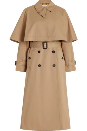 Chloé Cape-Detailed Cotton Trench Coat - - FR 34 - Moda Operandi