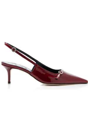 Aeyde Saba Patent Leather Slingback Pumps - - IT 39 - Moda Operandi