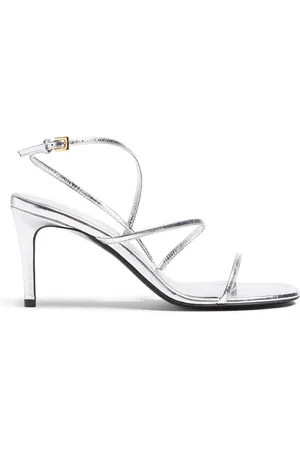 Khaite Loop Metallic Leather Sandals - - IT 37 - Moda Operandi