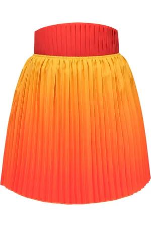 Andrea Iyamah Kata Pleated Satin Mini Skirt - - XS - Moda Operandi