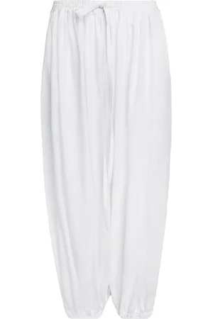 Alaïa Drop-Rise Cotton Balloon Pants - - FR 40 - Moda Operandi