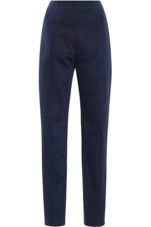 Carolina Herrera Cropped Stretch-Cotton Straight-Leg Pants - - US 2 - Moda Operandi