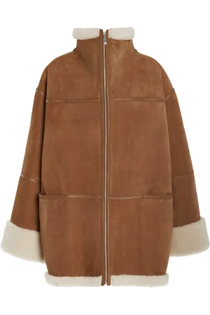 Totême Signature Shearling Jacket - - XS/S - Moda Operandi
