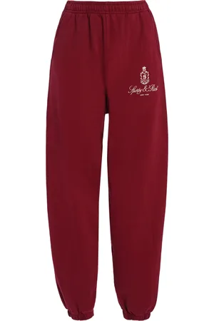 Sporty & Rich Vendome Embroidered Cotton Sweatpants - - L - Moda Operandi