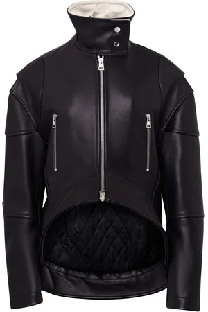 J.W.Anderson High-Low Leather Jacket - - S - Moda Operandi