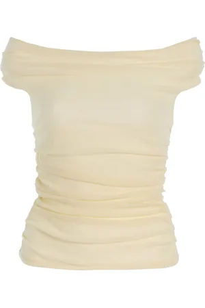 More Noir Ida Wool-Blend Jersey Top - - M - Moda Operandi