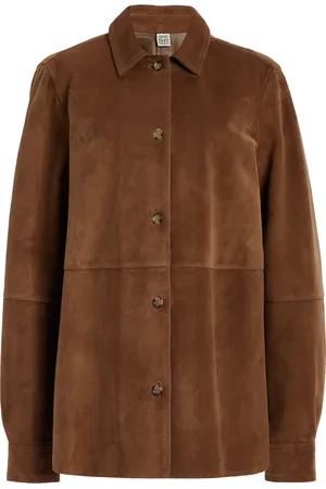 Totême Suede Shirt - - FR 36 - Moda Operandi