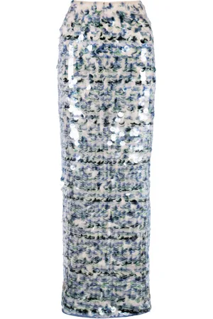 Paris Georgia Mermaid Sequined Knit Maxi Skirt - - XS - Moda Operandi