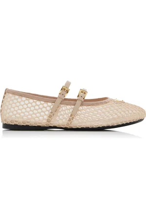 Prada Crocheted Cotton Ballet Flats - - IT 39 - Moda Operandi