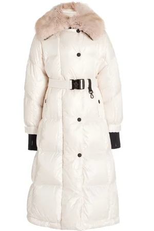 Moncler Chamoille Belted Down Puffer Coat - - 4 - Moda Operandi