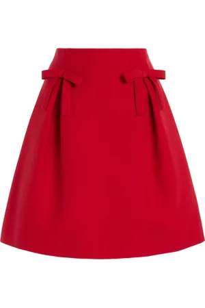 VALENTINO GARAVANI Wool-Silk Crepe Skirt - - IT 38 - Moda Operandi