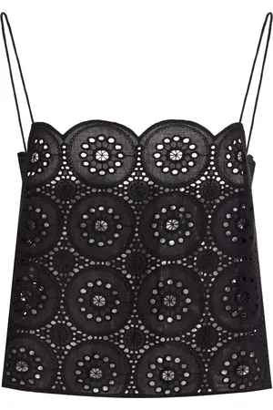 MATTEAU Broderie Anglaise Cropped Top - - 5 - Moda Operandi