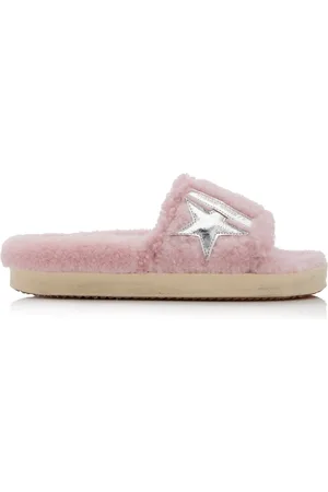 Golden Goose Poolstar Shearling Slide Sandals - - IT 35 - Moda Operandi