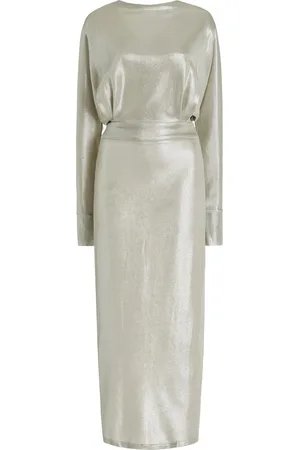 FRANCOISE Exclusive Noa Lamé Midi Dress - - FR 34 - Moda Operandi