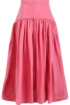 MARTIN GRANT Gathered Cotton-Blend Midi Skirt - - FR 36 - Moda Operandi
