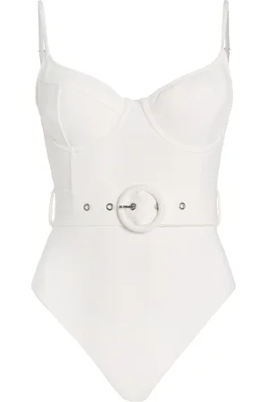 Simkhai Noa Belted Bustier One-Piece Swimsuit - - S - Moda Operandi