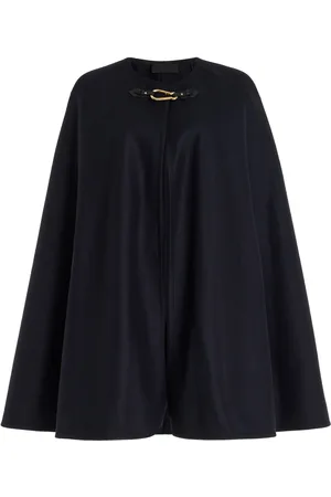 NILI LOTAN Arianna Wool-Blend Cape - - XS/S - Moda Operandi