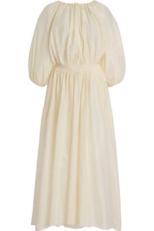 Serafini Gathered Poplin Maxi Dress - - IT 38 - Moda Operandi