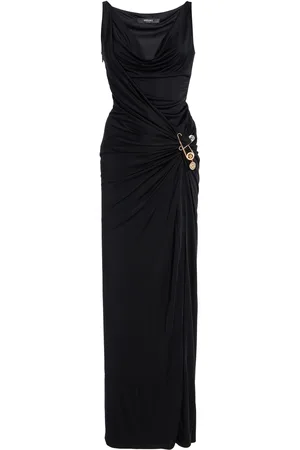 VERSACE Draped Jersey Gown - - IT 38 - Moda Operandi
