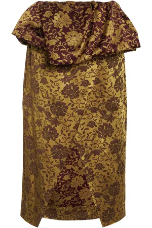 DRIES VAN NOTEN Santi Wrap-Front Jacquard Midi Skirt - - FR 38 - Moda Operandi
