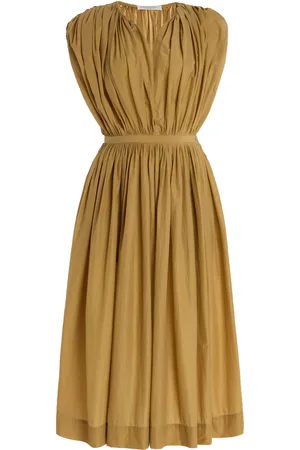 Serafini Gathered Nylon Midi Dress - - IT 40 - Moda Operandi