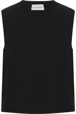 High Asa Cotton-Blend Top - - M - Moda Operandi