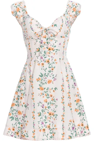 Agua by Agua Bendita Mati Printed Cotton Poplin Mini Dress - - XL - Moda Operandi