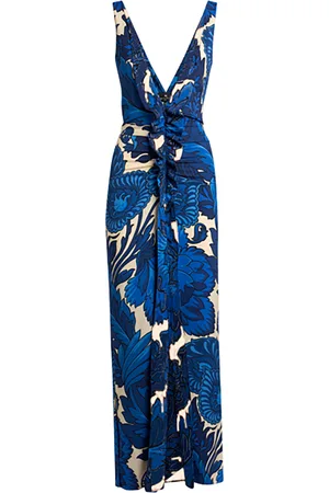 Etro Gathered Jersey Midi Dress - - IT 42 - Moda Operandi