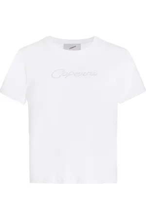 COPERNI Crystal-Embellished Cotton T-Shirt - - S - Moda Operandi